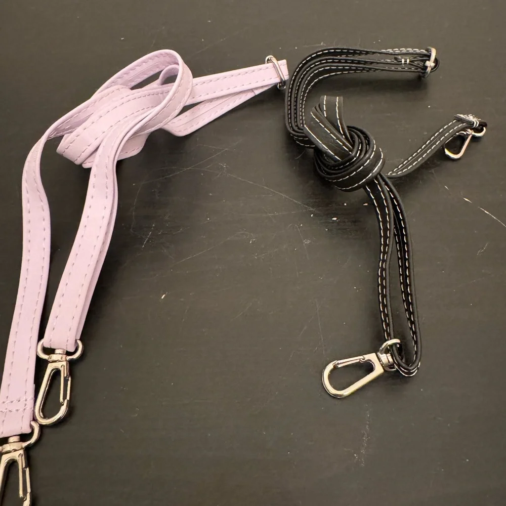 Fujifilm Fuji Instax Camera Straps Set Of 2 Purple Black New